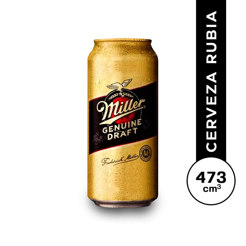 CERVEZA MILLER LATA 473 CC