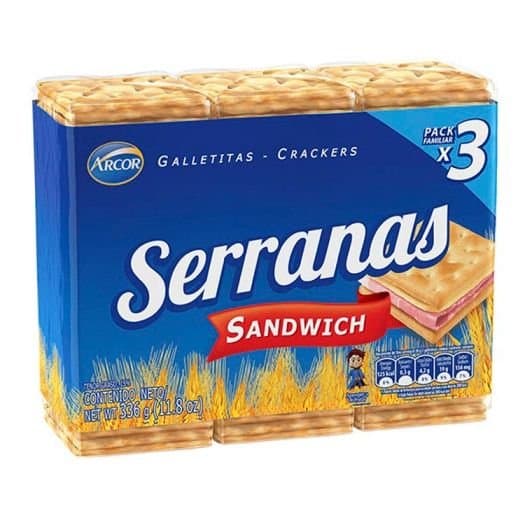 SERRANAS SANDWICH X3