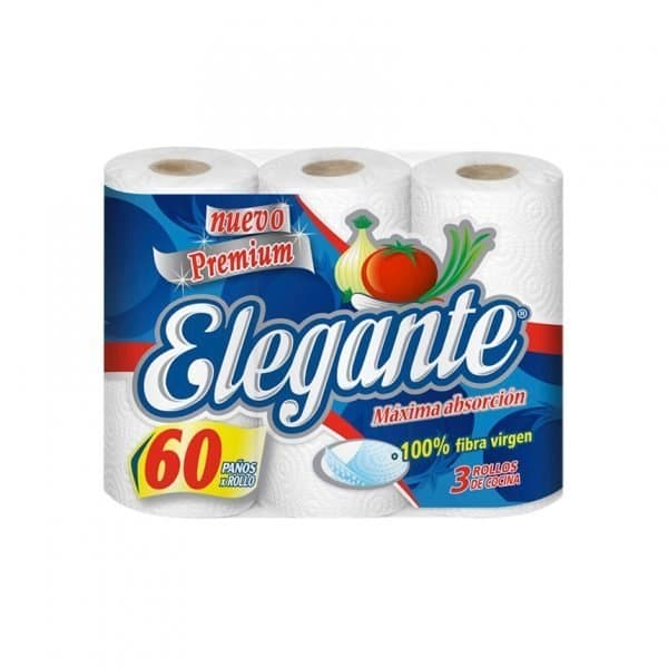 ROLLO DE COCINA ELEGANTE X 3 UNDADES